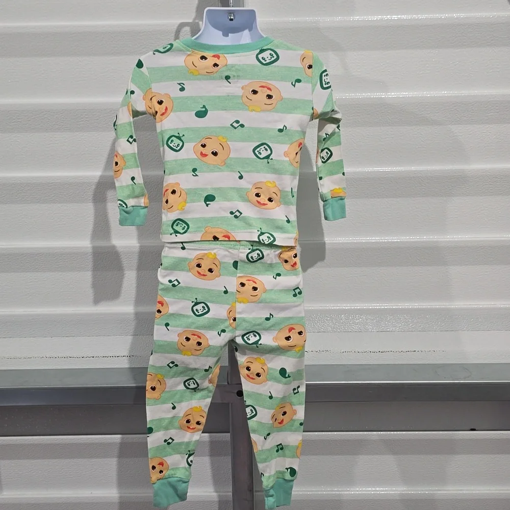 Cocomelon Green and Orange‎ Pajama Set Size 3T